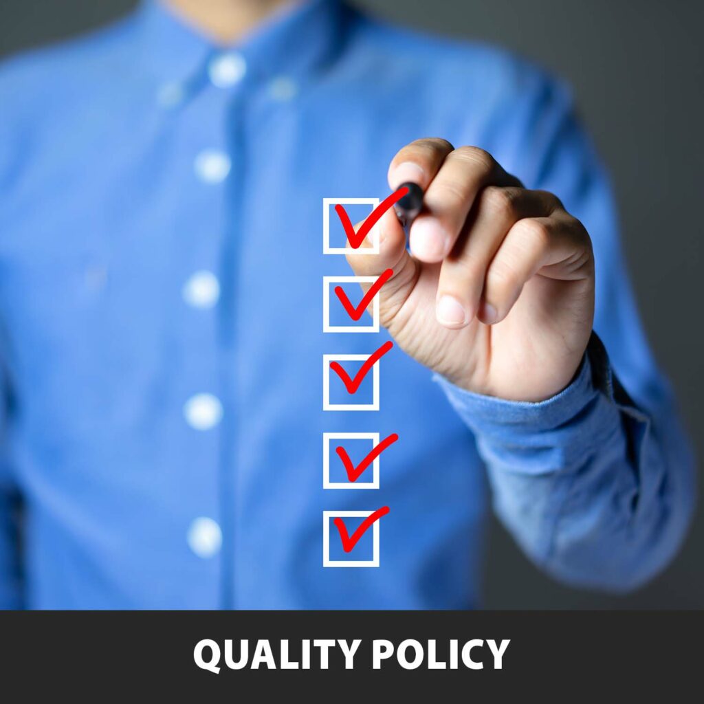 Check sur notre politique qualité - Performance